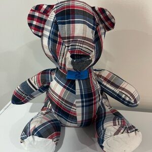 Plaid Patchwork Teddy Bear